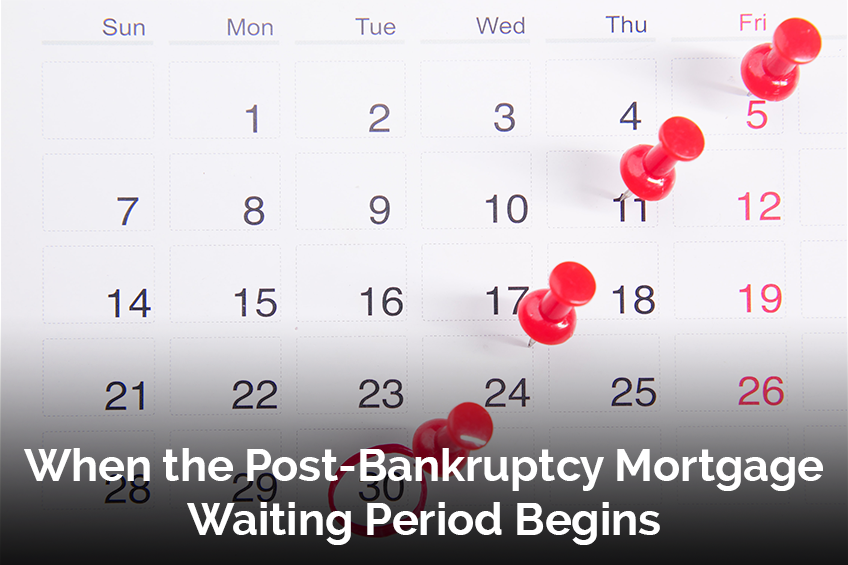 When the Post-Bankruptcy Mortgage Waiting Period Begins